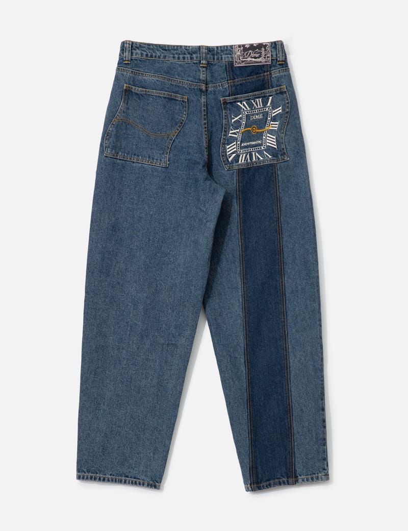 Dime Baggy Denim Pants - Pre-shrunk cotton, wide fit, street-ready