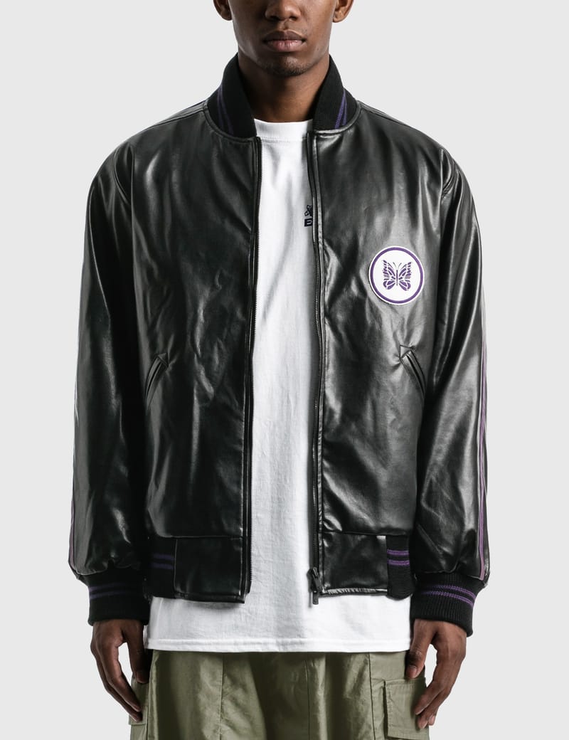 Needles - Faux Leather Award Jacket | HBX - Globally Curated