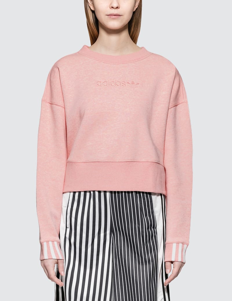 Adidas originals coeeze 2024 super crop sweatshirt