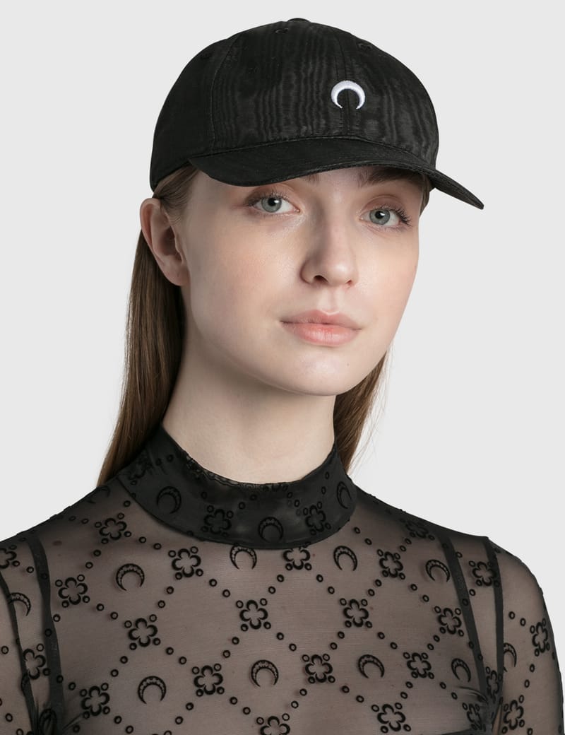 Marine Serre - Embroidered Moire Cap | HBX - Globally Curated 