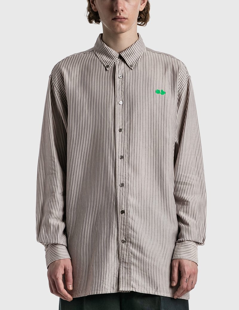 新特別価格版 - ACNE STUDIOS コットンストライプ STRIPED SHIRT