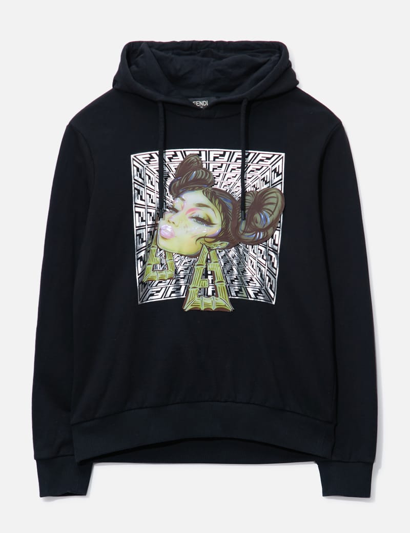 Fendi X Nicki Minaj Hoodie In Black ModeSens