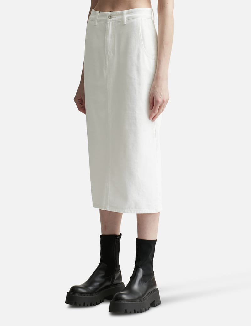 [NOTHING WRITTEN] H-line long skirt (White) ☆送料込☆ H-line long skirt (White) - Nothing written