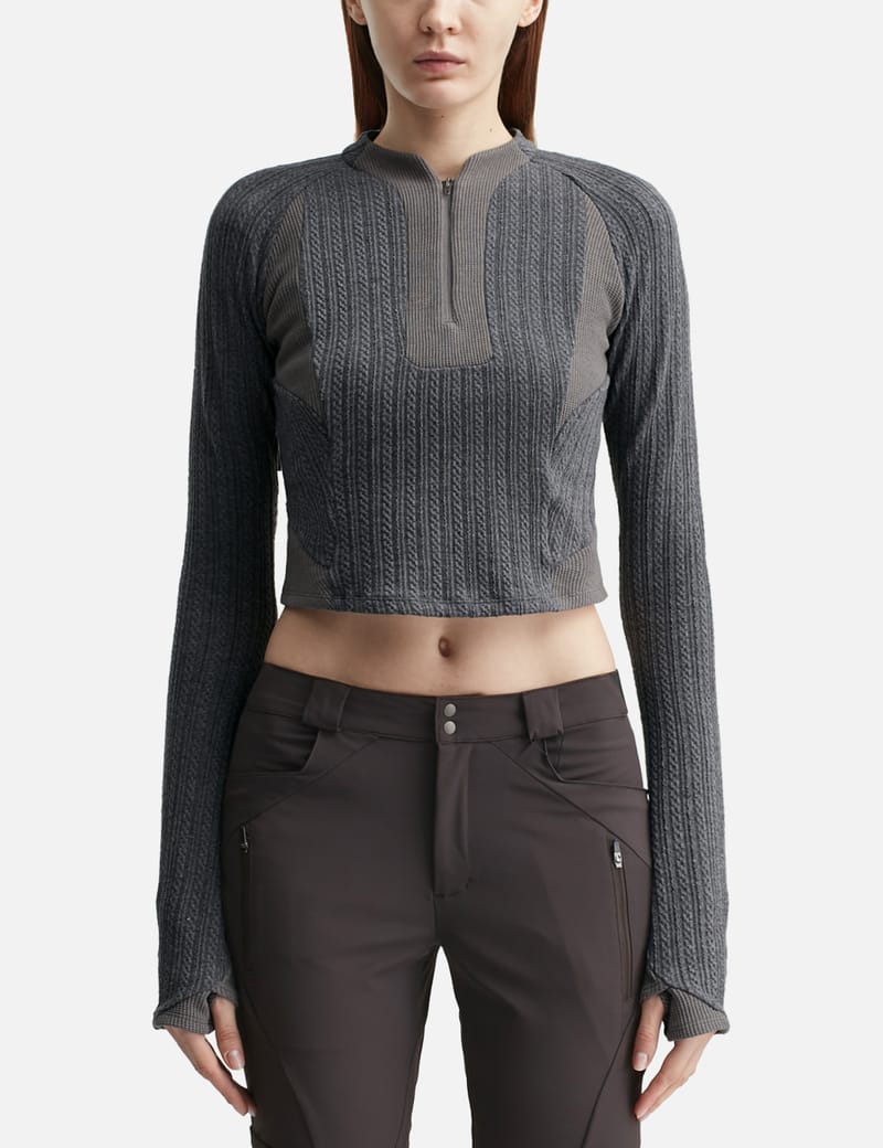 MYSTEPHENM VOL. 3.0 Half Zip Up - Cropped poly-cotton half-zip