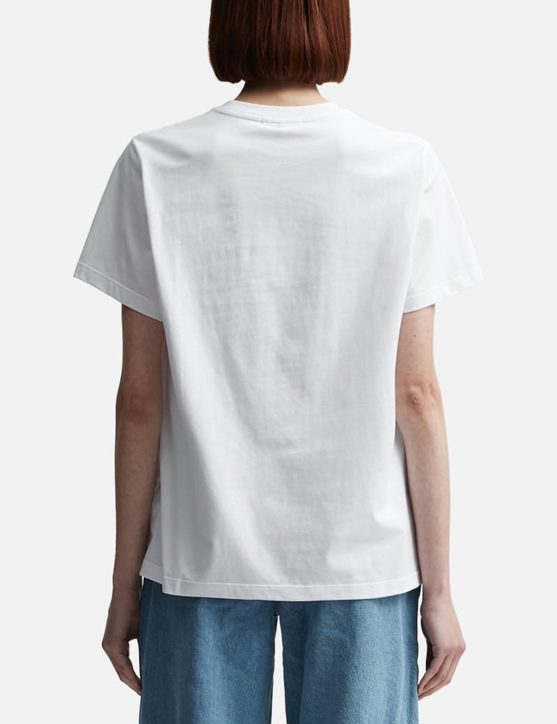 【GANNI】バナナプリントのクルーネックコットンTシャツ GANNI ガニー 半袖 Tシャツ Basic jersey Lemon Banana CHERRY