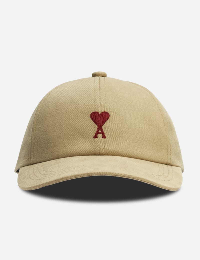 Ami - Red Ami de Coeur Embroidery Cap | HBX - Globally