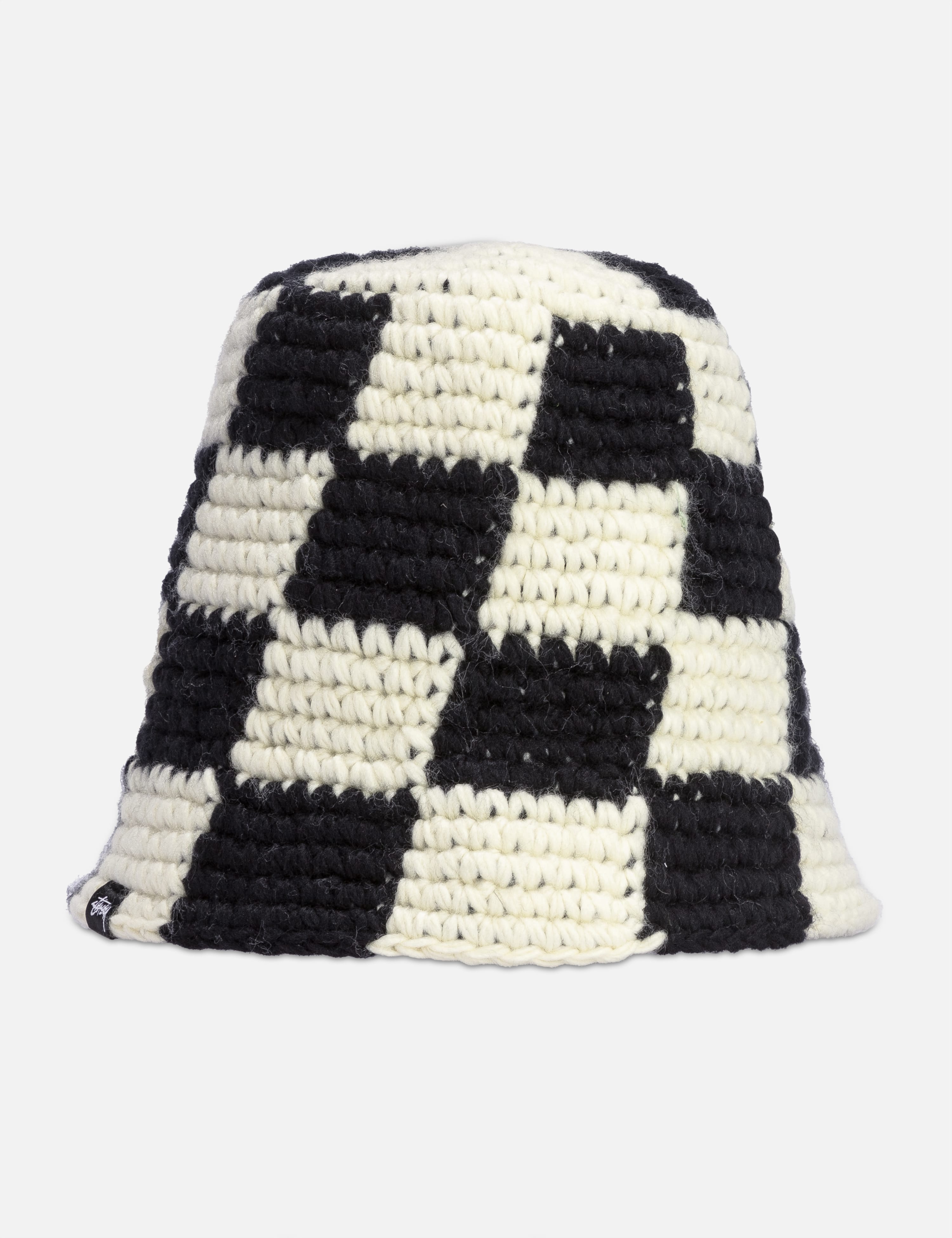 Stüssy - Bucket Hat Checker Knit | HBX - Globally Curated Fashion 