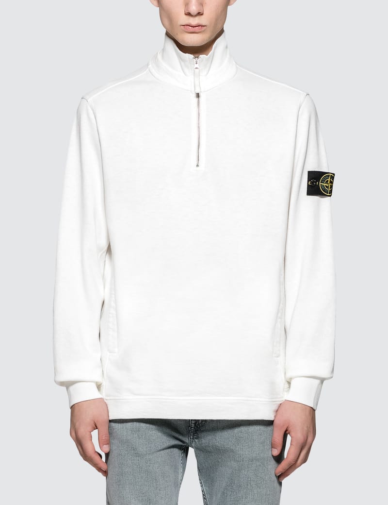 Stone Island - Half Zip Sweatshirt | HBX - Globally Curated