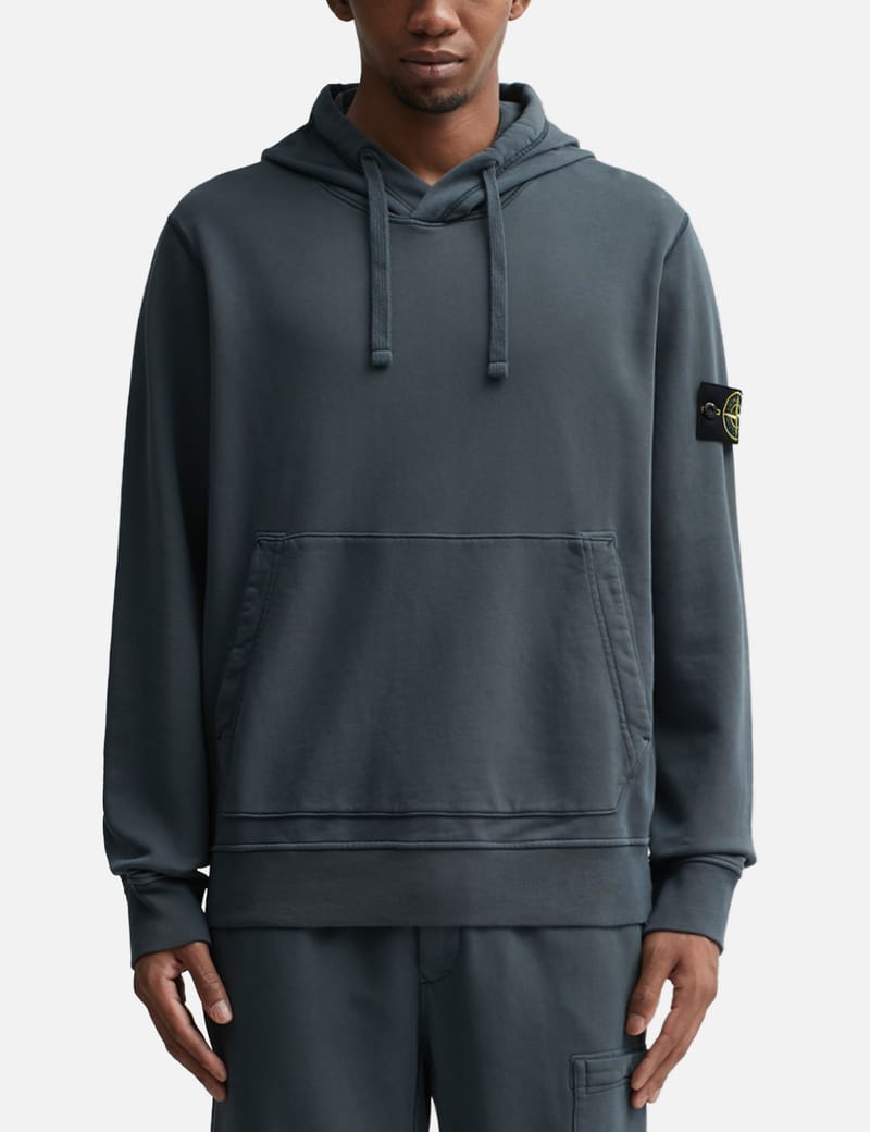 【STONE 】Garment Dying Hoodie★761564151 V0001 Stone Island Men's Cotton Fleece Garment Dyed Zip Hoodie in