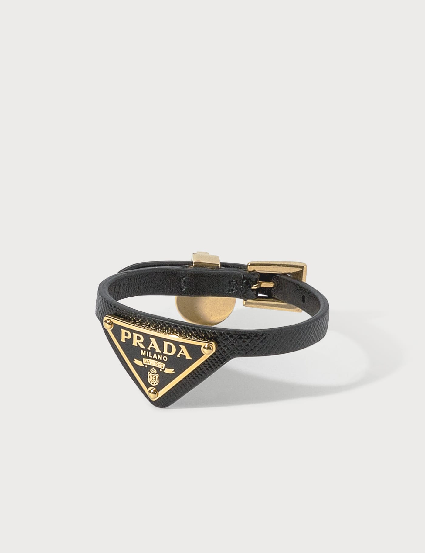 Prada - Logo Leather Bracelet | HBX - Globally Curated Fashion and 