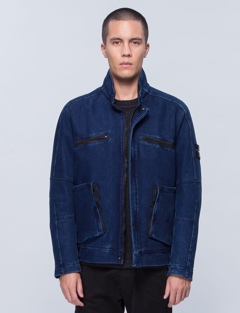 Stone Island - Water Repellent Denim Jacket | HBX - Globally