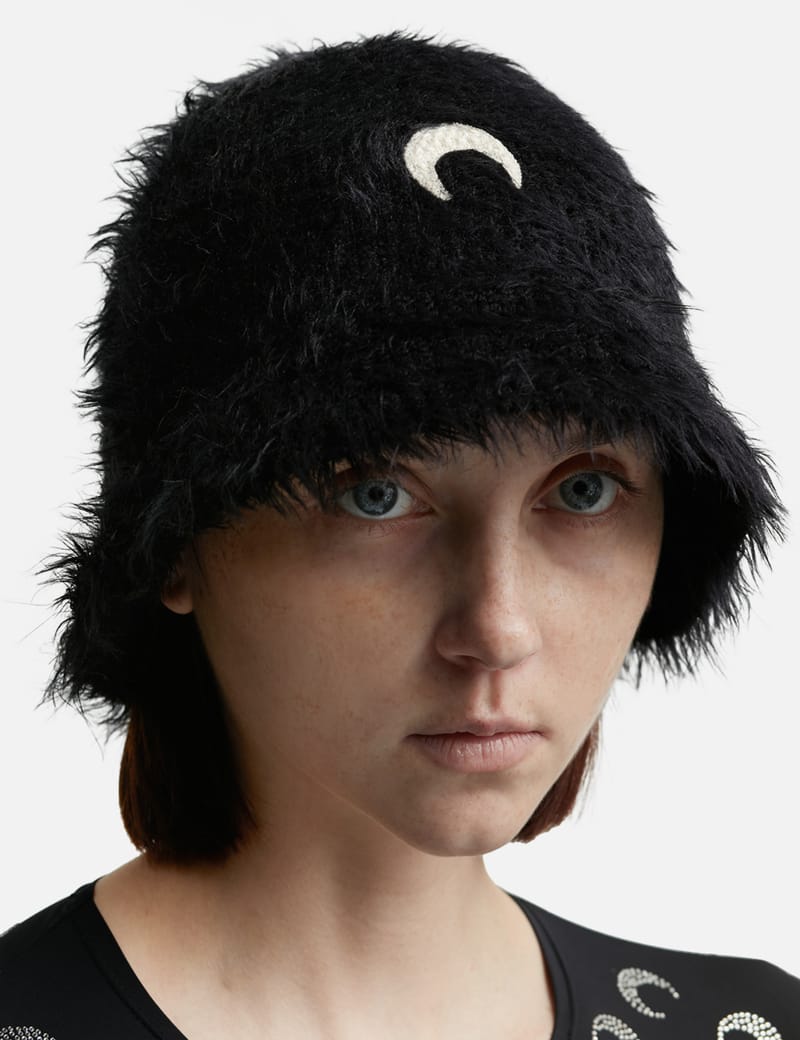 Marine Serre - WILD PUFFY KNIT BUCKET HAT | HBX - 하입비스트