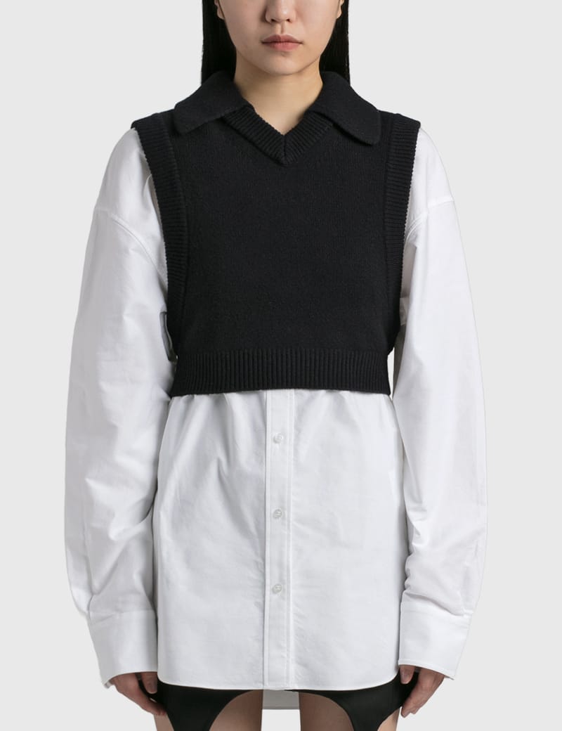 T By Alexander Wang - Vest Overlay Shirt | HBX - Globally Curated