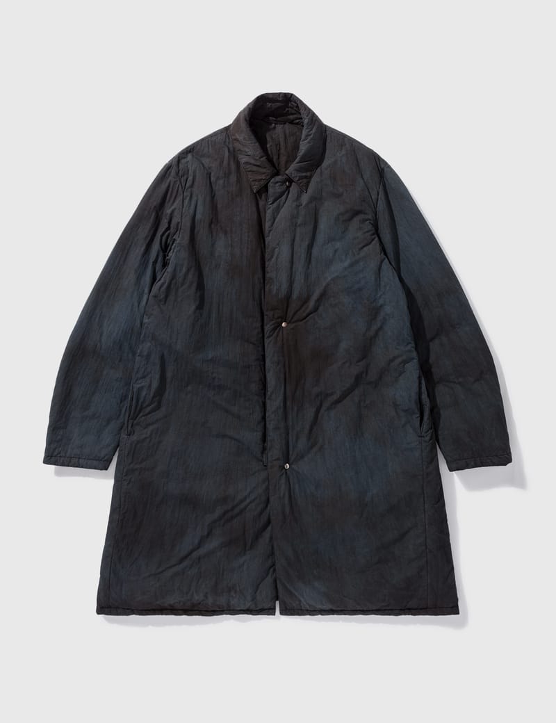 Nulabel Cm1y0k42 Natural Dye Mac Coat In Blue | ModeSens