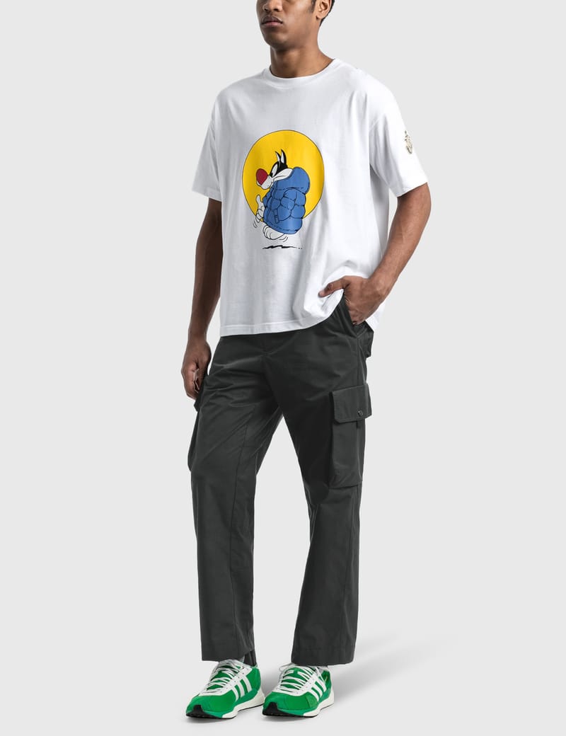 専用 MONCLER JW ANDERSON コラボ S Tシャツ MONCLER GENIUS + JW Anderson Logo-Print Cotton-Jersey T