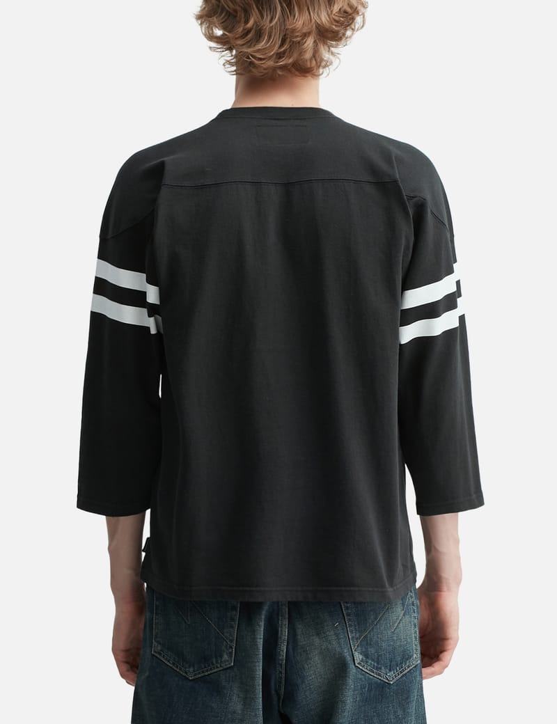 NEIGHBORHOOD Football Shirt LS - Long sleeve cotton tee with front