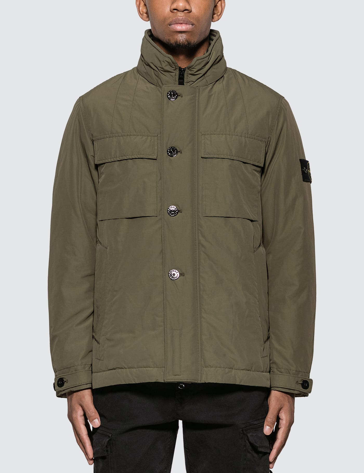 Stone Island - Micro Reps Hooded Jacket | HBX - Globally Curated 