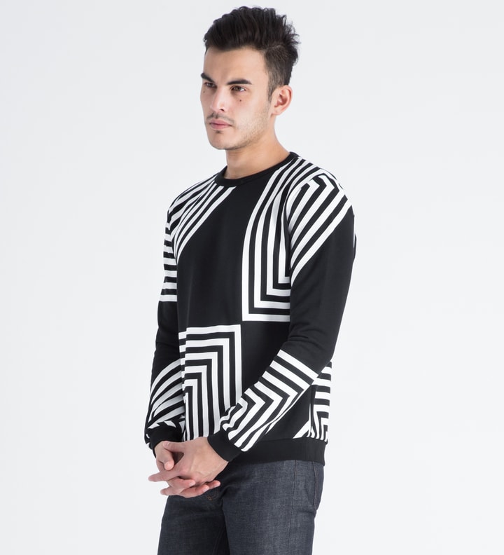 AMH Black/White Zig Zag Sweater HBX 하입비스트가 엄선한 글로벌 패션&라이프스타일