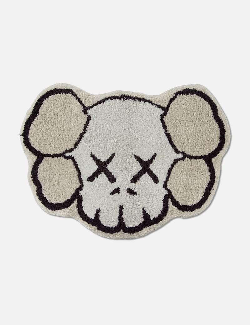 Original Fake × Gallery1950 skull mat Original Fake G1950 Skull Rug - Beige vintage rug with wear, good
