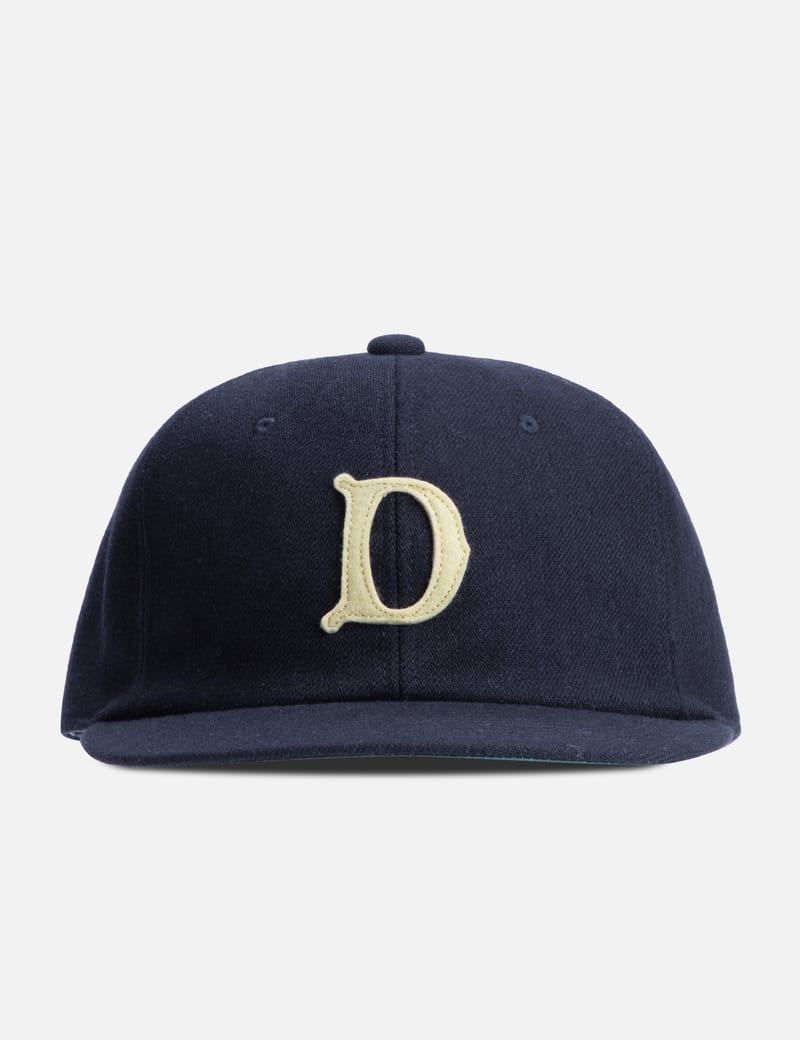 THE H.W.DOG&CO. Baseball Cap - Navy 6-panel cap with leather strap