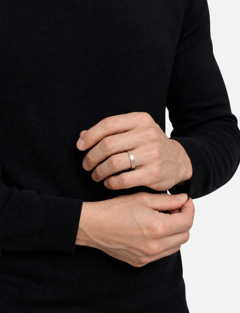 Maison Margiela Numerical Diamond Ring - Slim gold-plated sterling