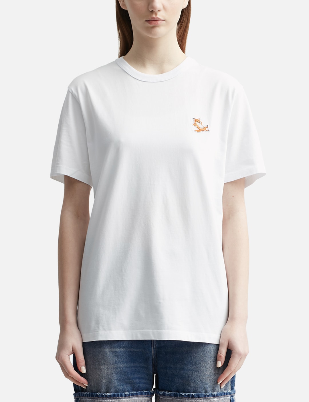 Maison Kitsuné - Chillax Fox Patch Classic T-shirt | HBX - Globally ...