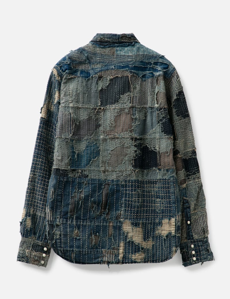 Kapital - KAPITAL KOUNTRY BORO DENIM SHIRT (CA681) | HBX