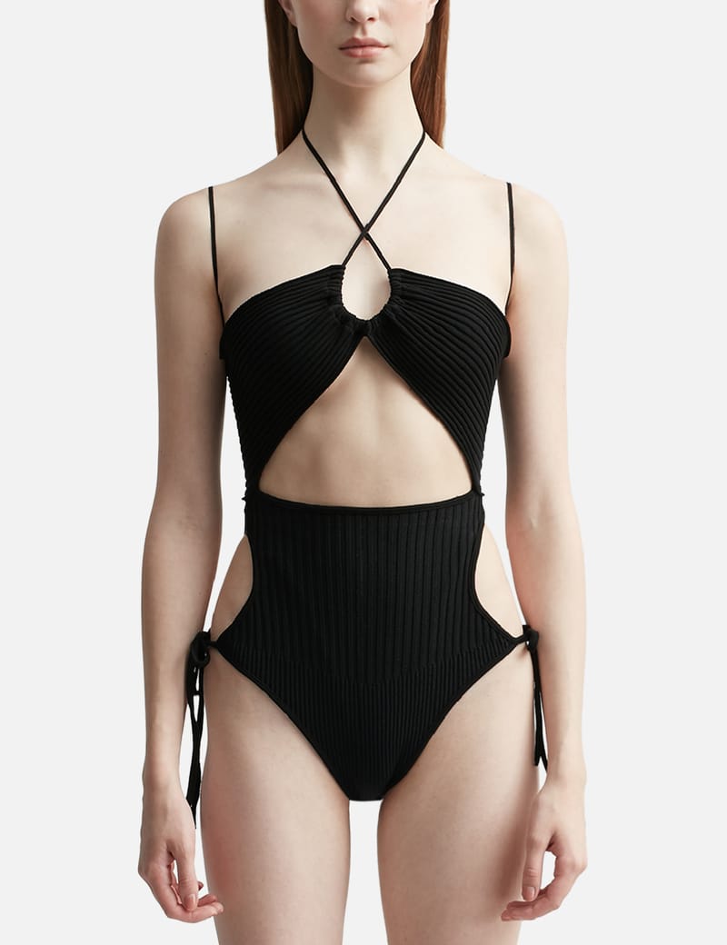 ANDREĀDAMO - Ribbed Knit Sleeveless Bodysuit | HBX