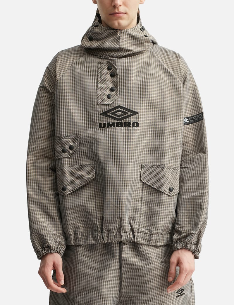 Umbro Umbro x Slam Jam Smock Check Anorak - Beige/Black check