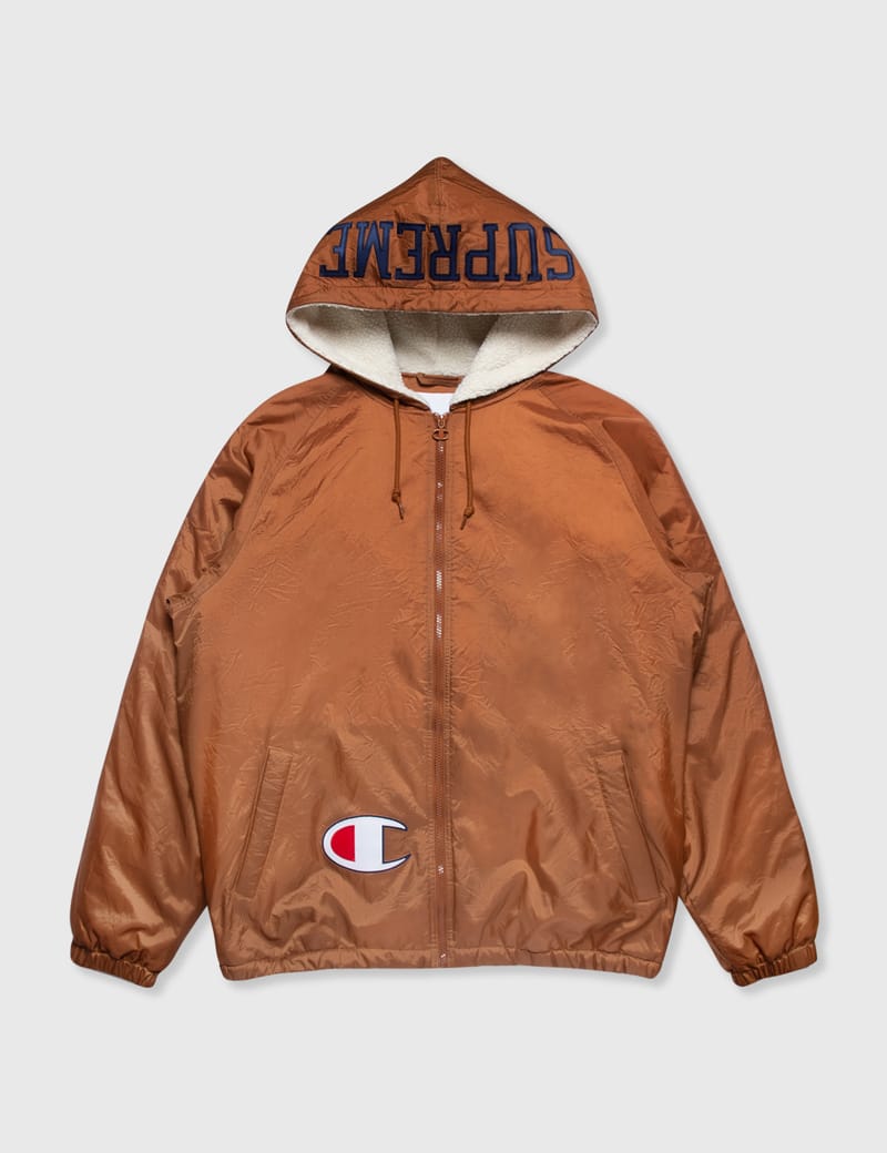 Supreme - Supreme x Champion Hooded Jacket | HBX - HYPEBEAST 為您