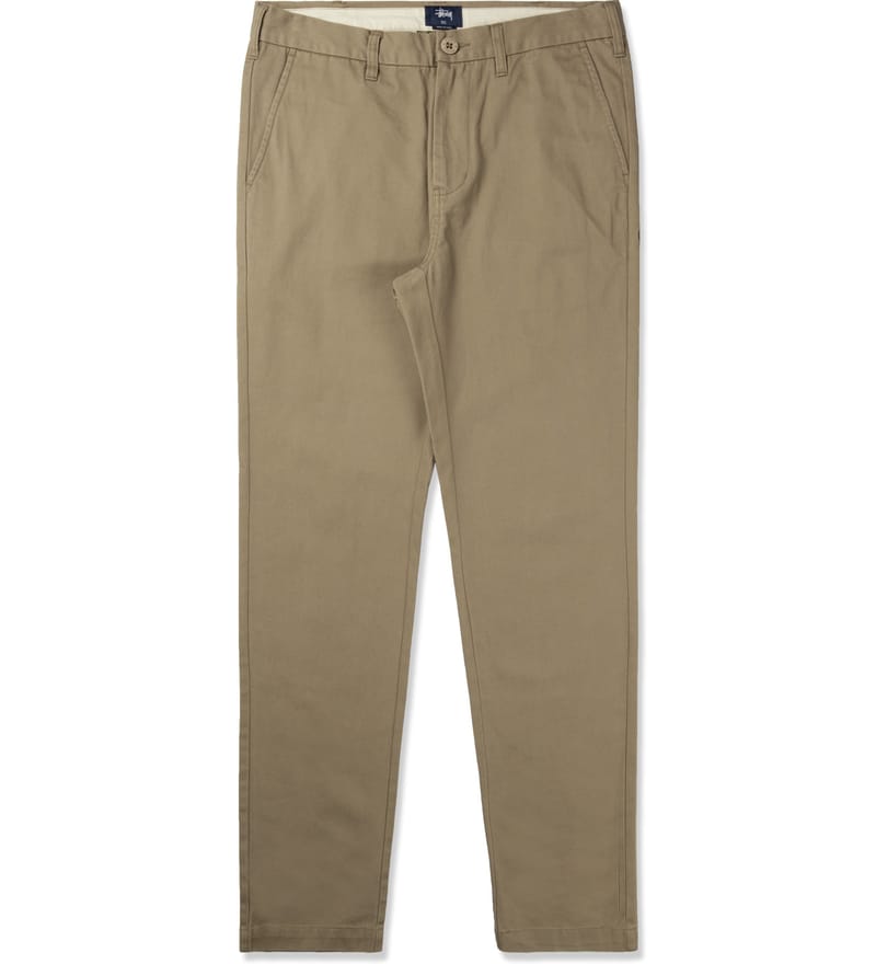 Stüssy - Khaki Washed Chino Pants III | HBX