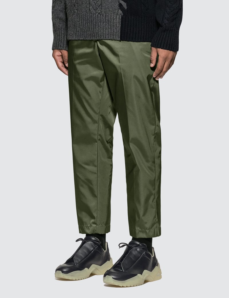 Prada nylon gabardine outlet track pants