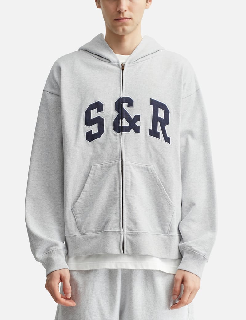 Sporty & Rich - Yankees Serif Zip Hoodie | HBX