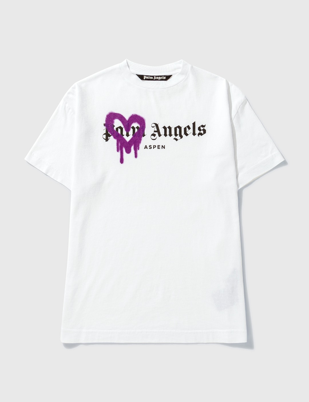 Palm Angels - Aspen Spray Logo T-shirt | HBX - Globally Curated Fashion ...