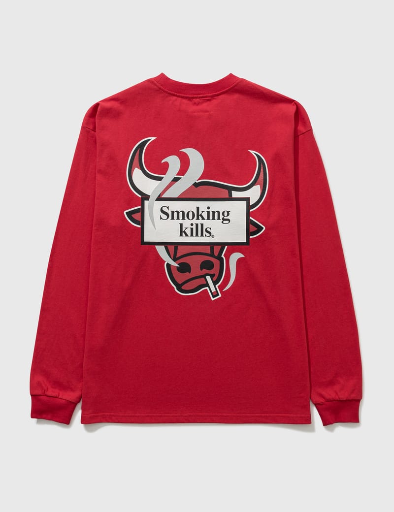 FR2 Smoking chills ロングTシャツフロントにはロゴを配置 - Tシャツ 