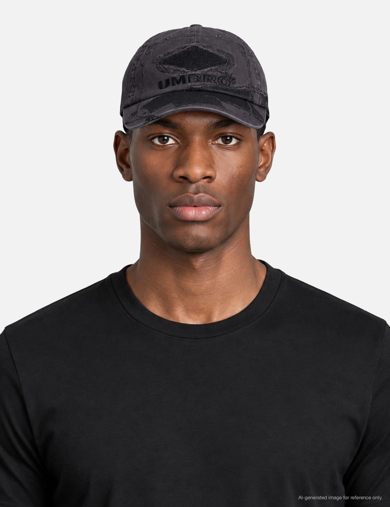 Umbro Umbro X Slam Spikes Cap - Black cotton cap with embroidered