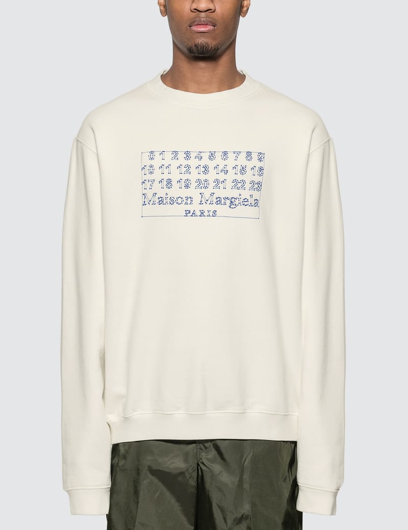 Maison Margiela Embroidered Logo Sweatshirt HBX Globally