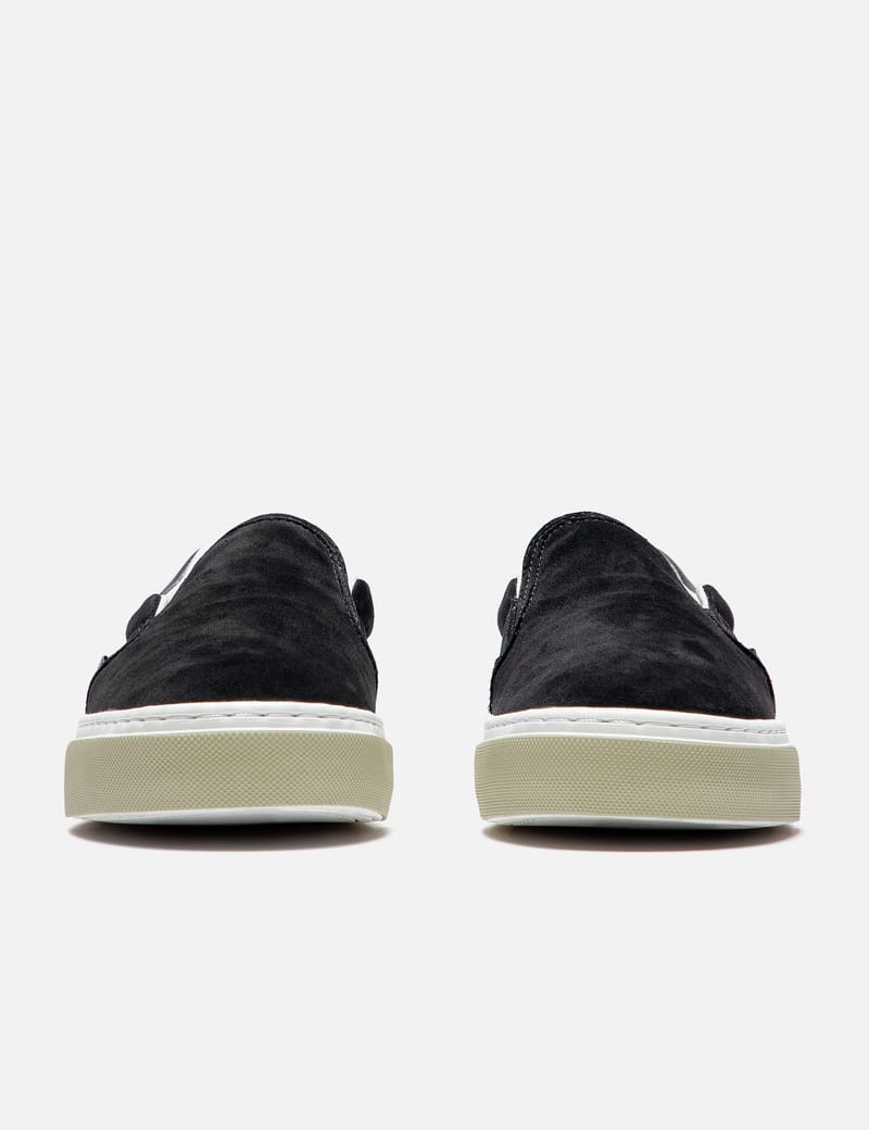 【関税込み】Palm Angels ブラック スリッポンスニーカー Palm Angels - Suede Slip-On | HBX - Globally Curated Fashion