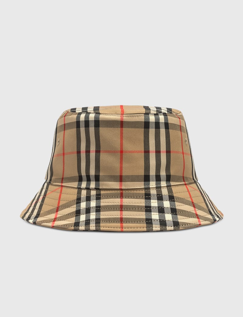 Burberry - Vintage Check Cotton Blend Bucket Hat | HBX
