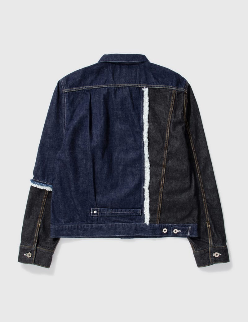 Off white 2024 exaggerated denim jacket