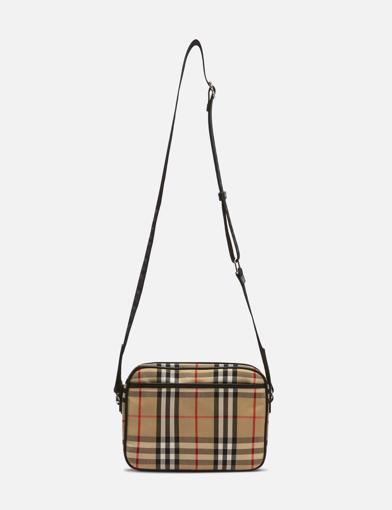 Burberry small vintage check and leather crossbody bag hotsell