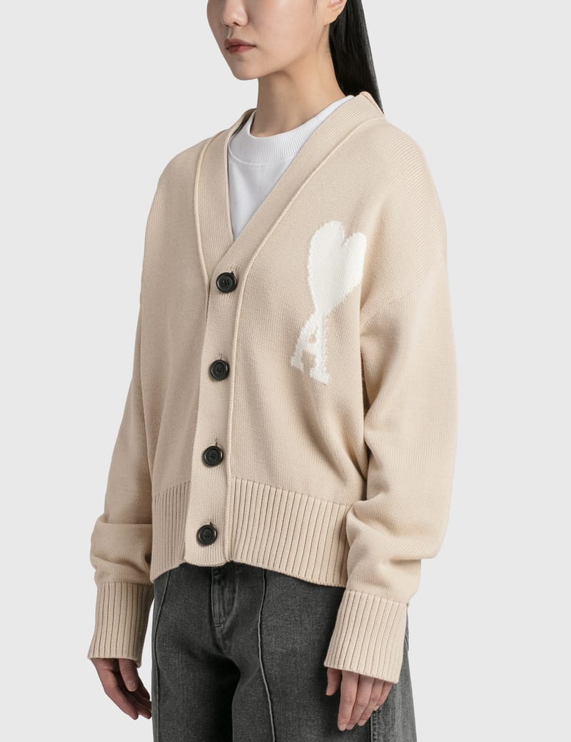 Ami - Ami De Coeur Cardigan | HBX - Globally Curated Fashion and