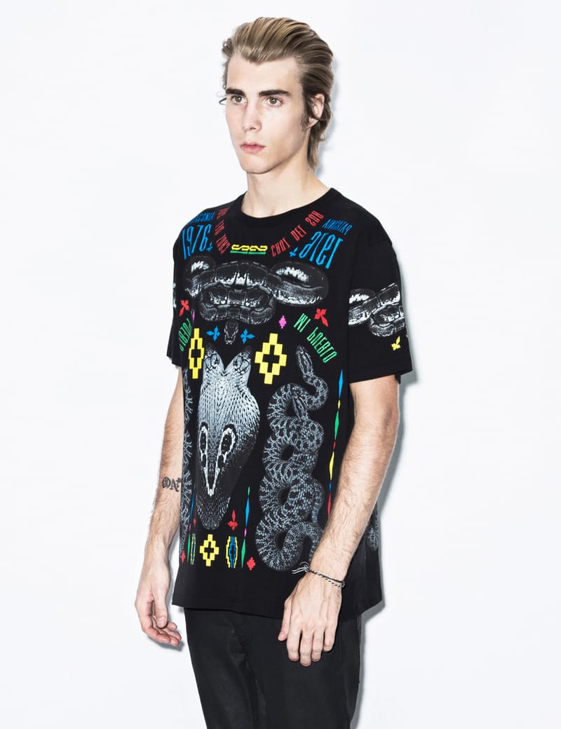 Marcelo Burlon - Black Patagonian T-Shirt | HBX - Globally Curated