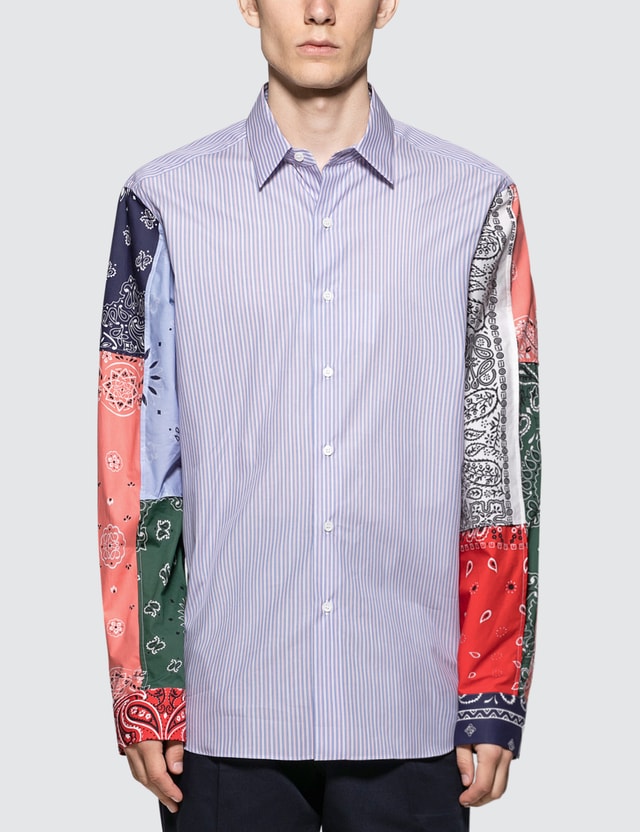 Loewe - Bandana Sleeve Stripe Shirt | HBX