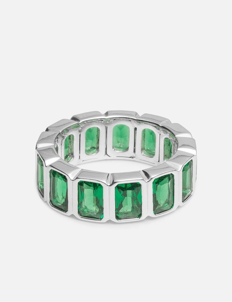 Hatton Labs - EMERALD CUT ETERNITY RING | HBX - Globally