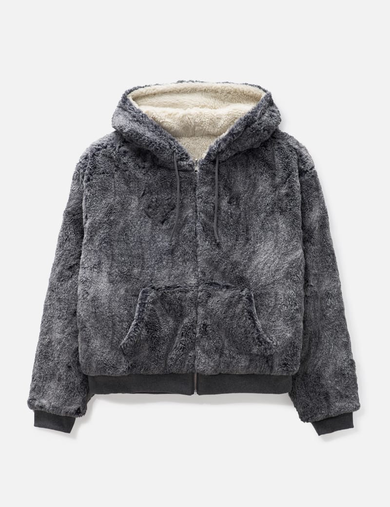 Wolf top fur hoodie