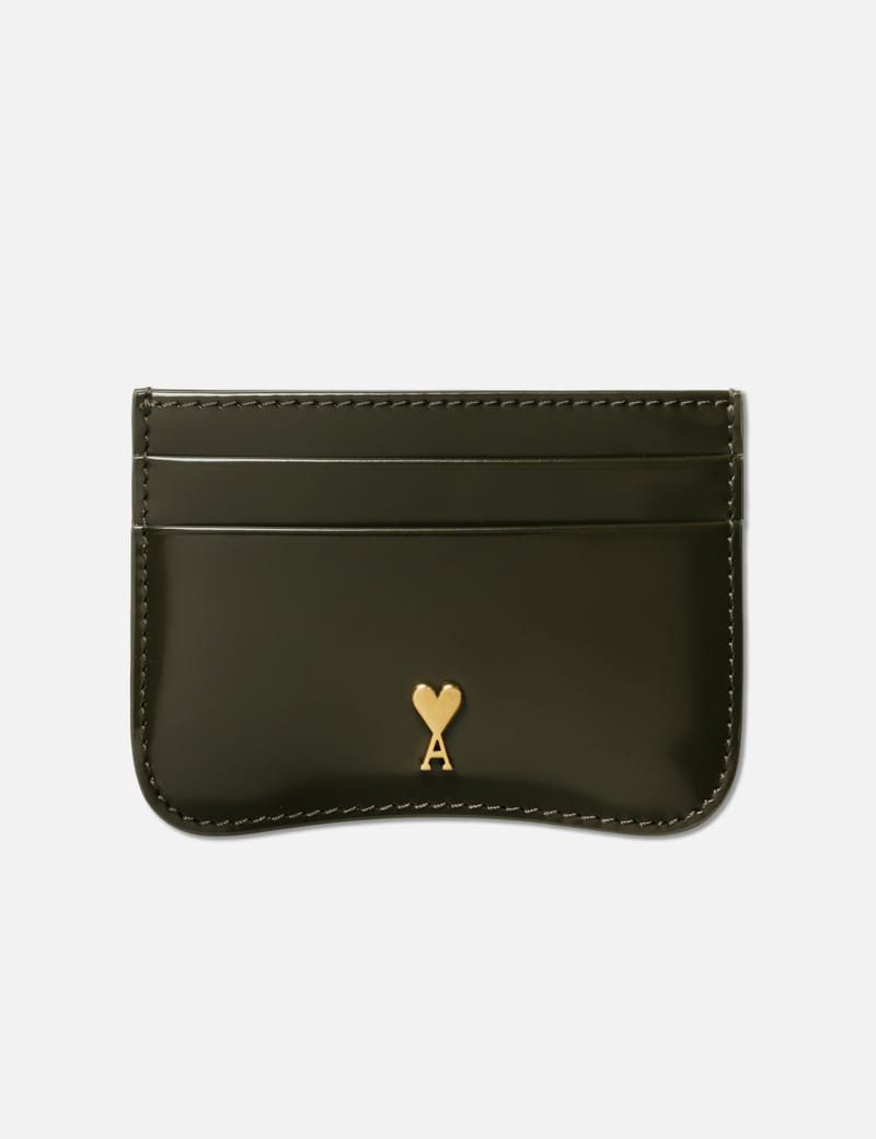 ami paris カードケース　ジップカードホルダー Ami Paris Paris Zipped Card Holder - 牛革製ジップカードホルダー