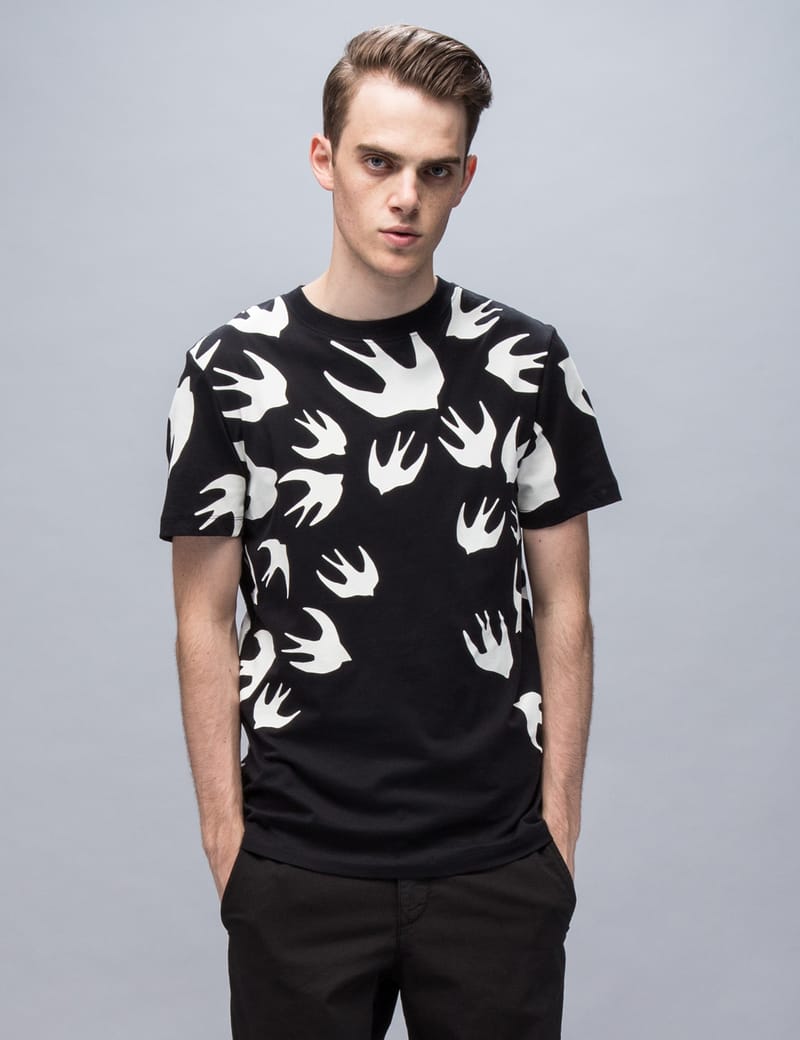 McQ Alexander McQueen - S/S Overprint Swallow T-shirt | HBX