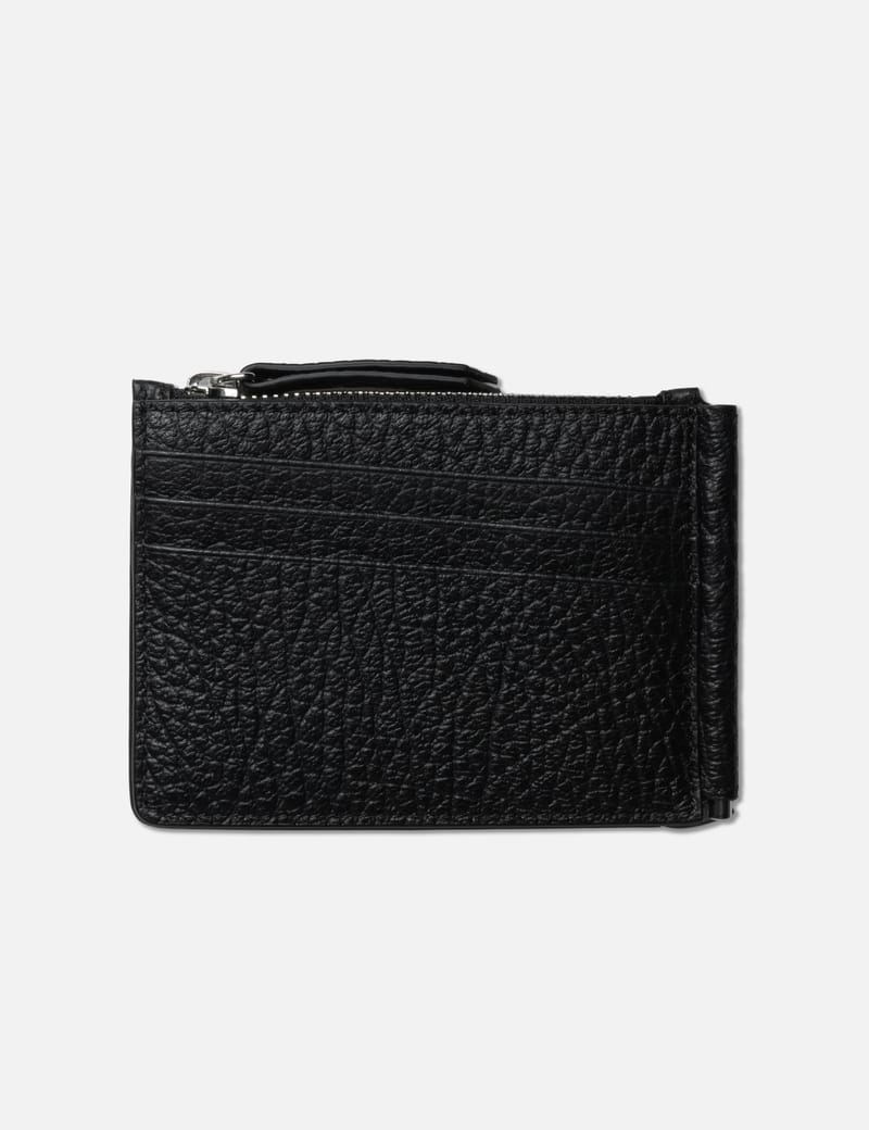 Maison Margiela Four Stitches Pincer Wallet - 上質な型押しカーフ