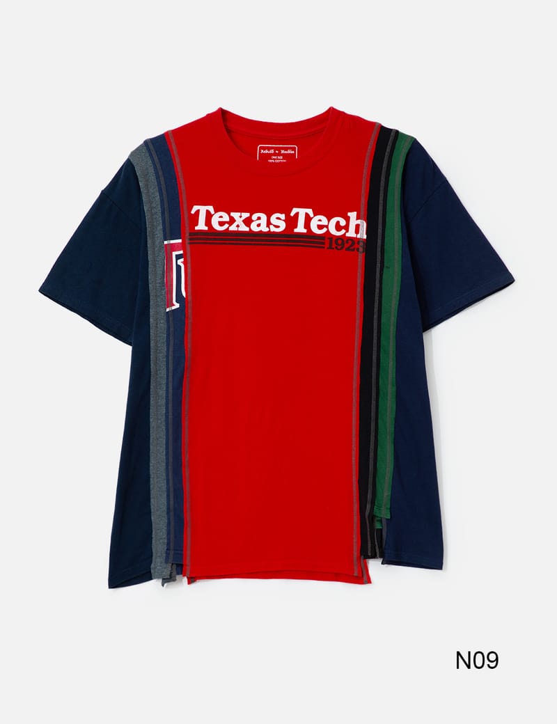 Needles 7 Cut Wide T-Shirt - College - Reworked vintage patchwork